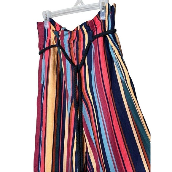 Anthropologie Farm Rio Striped Wide-Leg Pants Size S - Picture 3 of 9